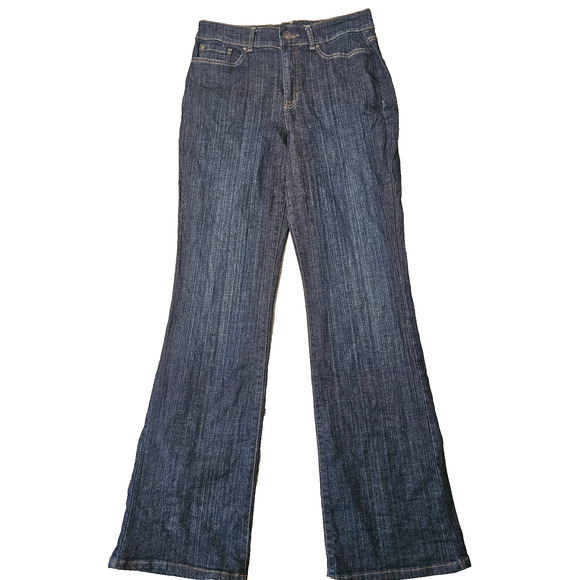 Nine West Womens Size 8 Bootcut High Rise Blue Stretch Denim Jeans 8/28 - Picture 1 of 6